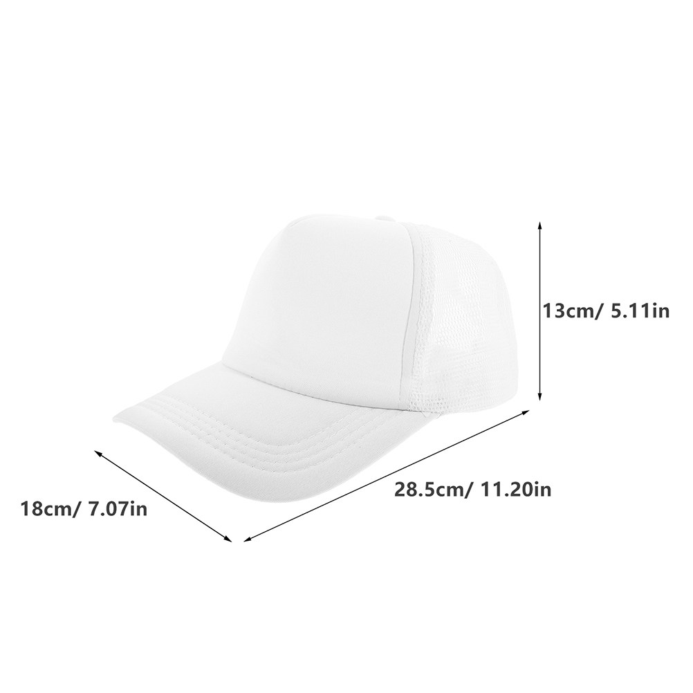 5Pcs Blank Baseball Cap Mesh B - Hat Sublimation Blank 评论和价格